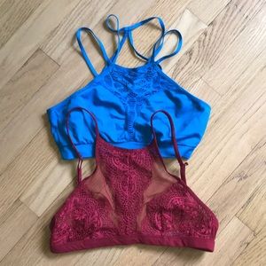 Two Victoria’s Secret bralettes- size small